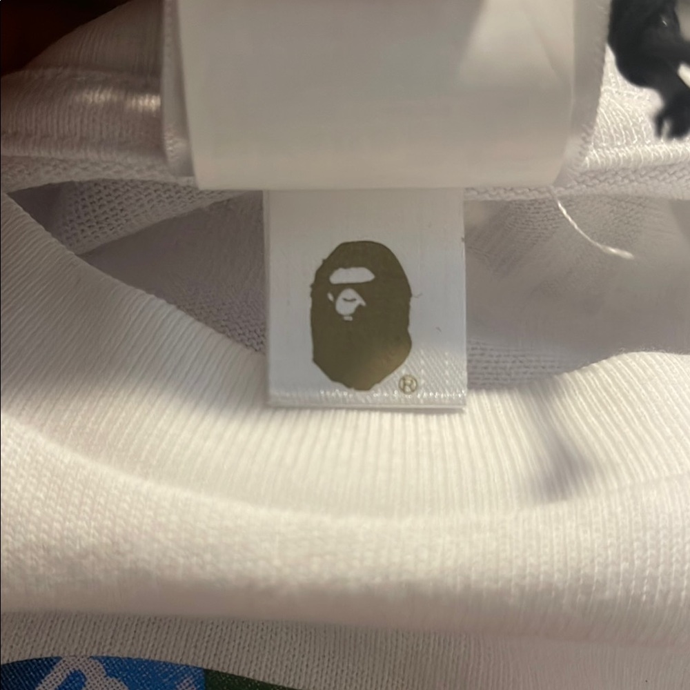 A Bathing Ape, M&M collab White T-Shirt with Colorful Graphics - Picture 3 of 6